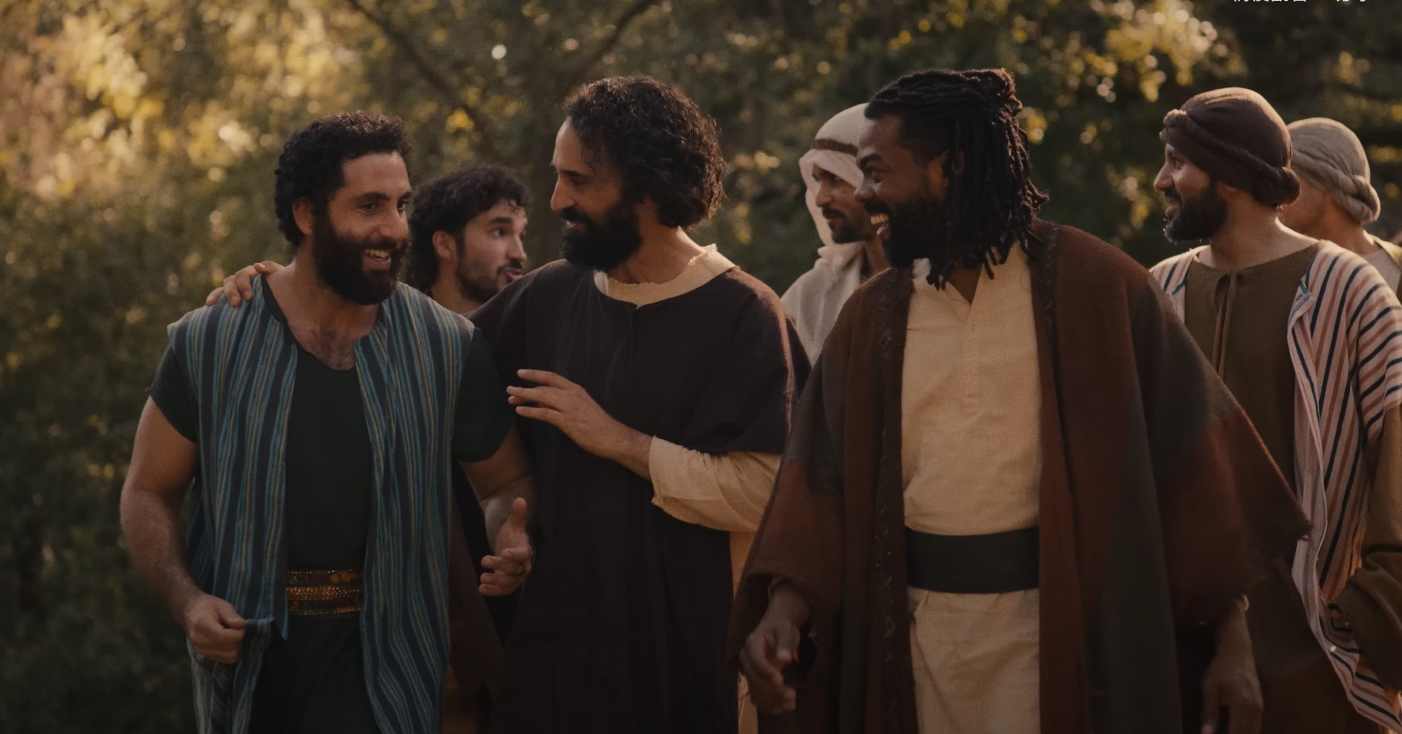 電影中的耶穌與門徒。（圖／翻攝自fortysevendaysfilm.com）